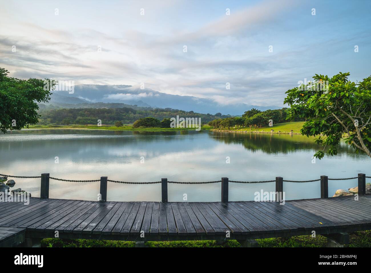Dapo Pond, ein See in Chishang, Taitung, taiwan Stockfoto