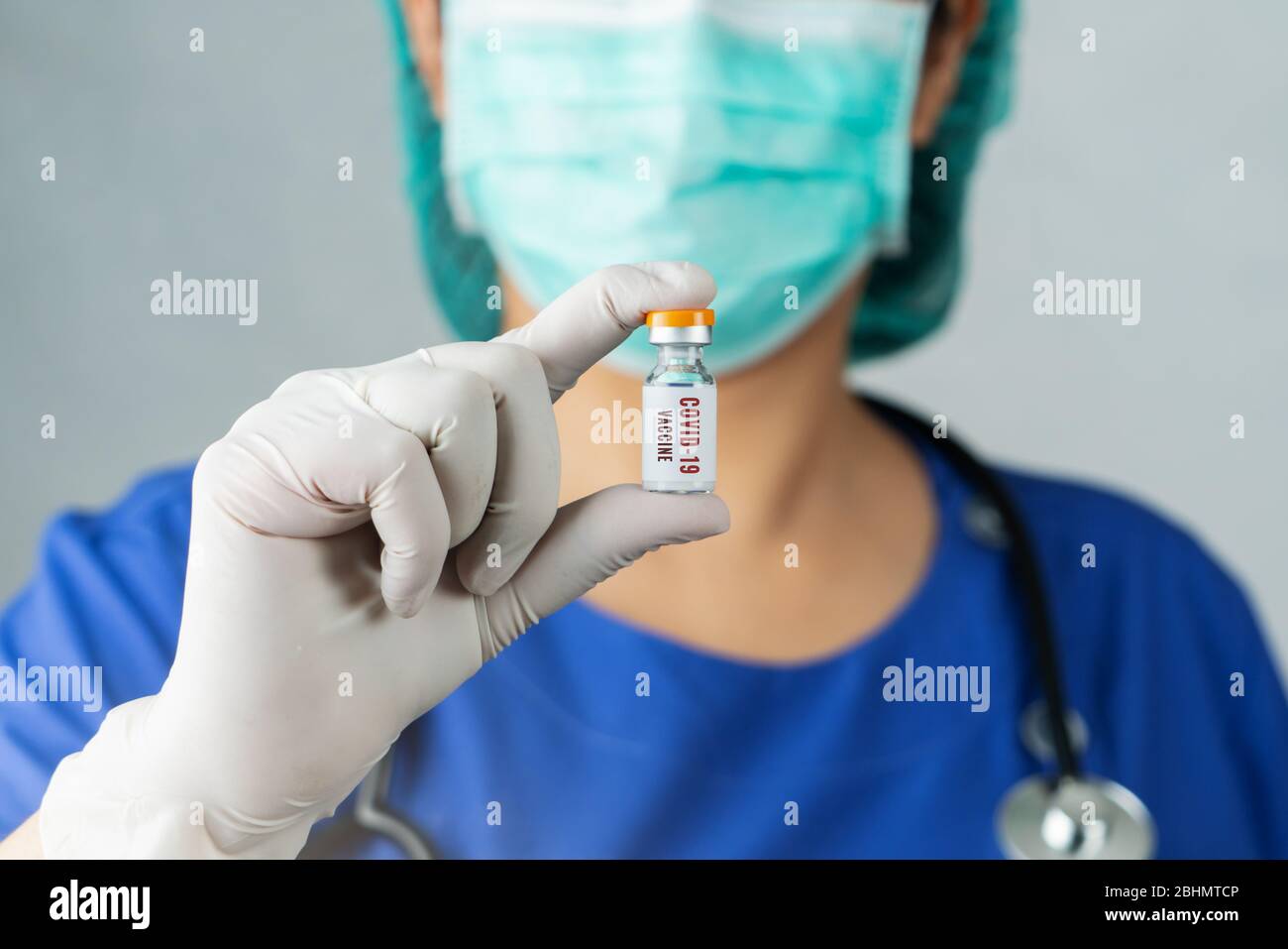 Impfstoff zur Prävention, Immunisierung und Behandlung von Covid-19 Coronavirus Stockfoto