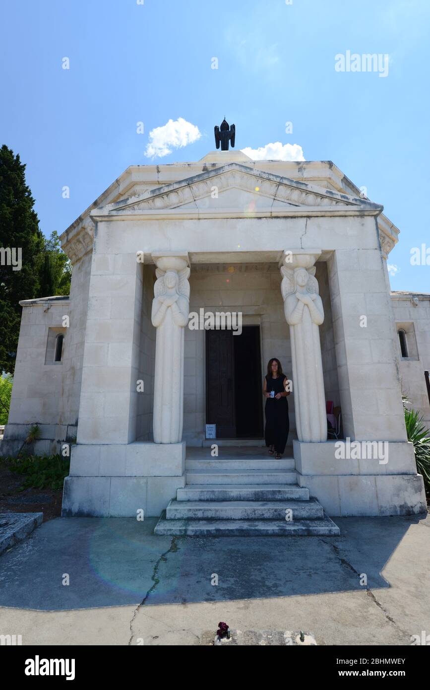 Mausoleum der Familie Račić in Cavtat, Kroatien Stockfotografie Alamy
