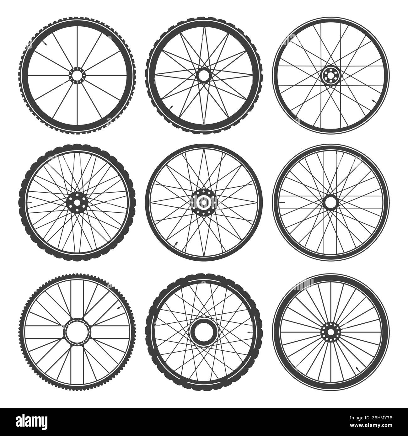 Fitness Fahrrad Wheelss Stock Vektor