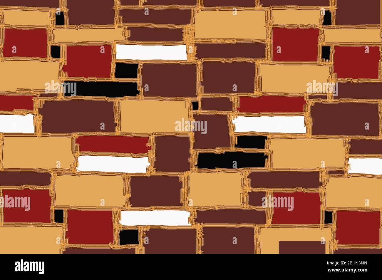 Muster nahtloses Muster in ethnischen Stil gemacht. Perfekt für Hintergründe, Geschenkpapier und Stoffdesign. Stockfoto