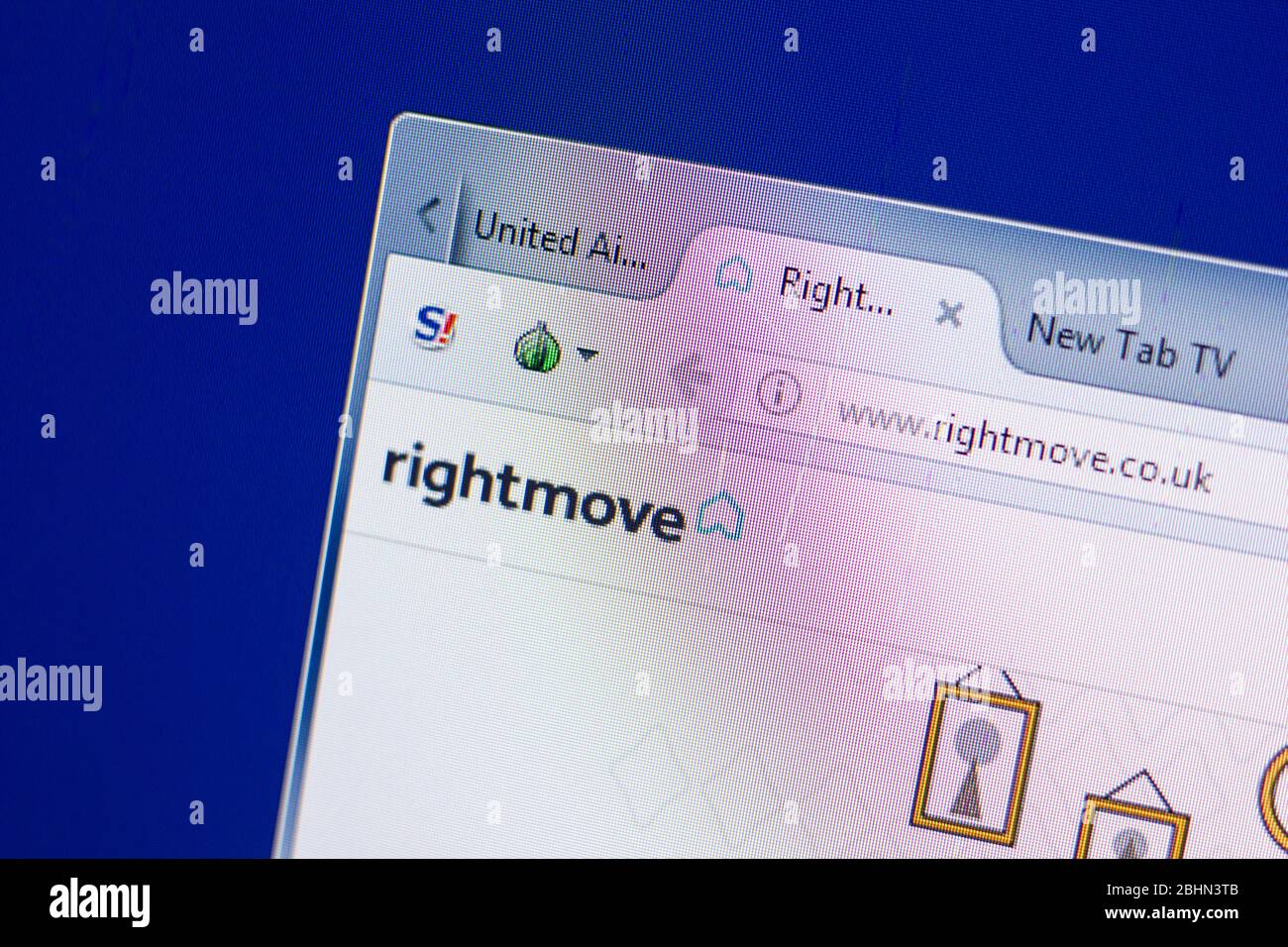 Rjasan, Russland - 13. Mai 2018: Rightmove Website auf dem Display des PC, url - Rightmove.co.uk Stockfoto Rjasan, Russland - 13. Mai 2018: Rightmove Website auf dem Display des PC, url - Rightmove.co.uk Stockfoto