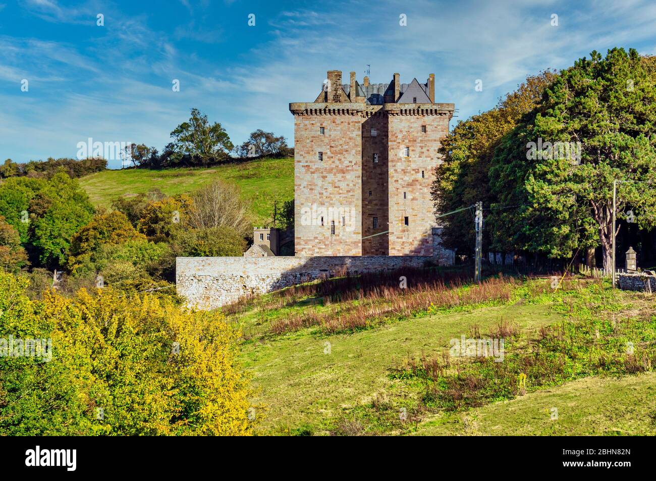Borthwick Castle Hotel in North Middleton südlich von Edinburgh in Midlothian Schottland Stockfoto