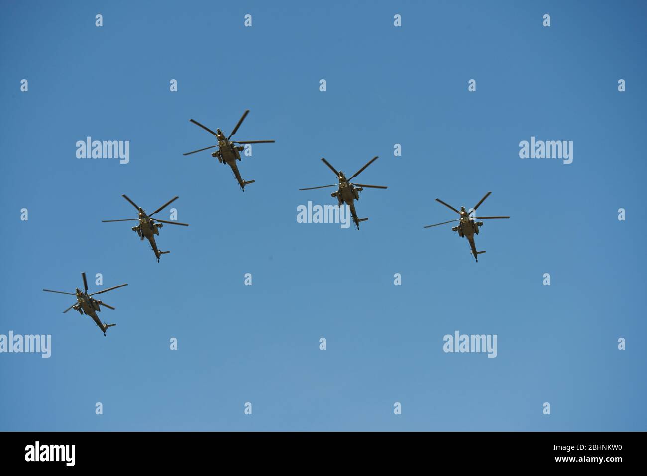 Militärluftfahrt Parade in Moskau Stockfoto
