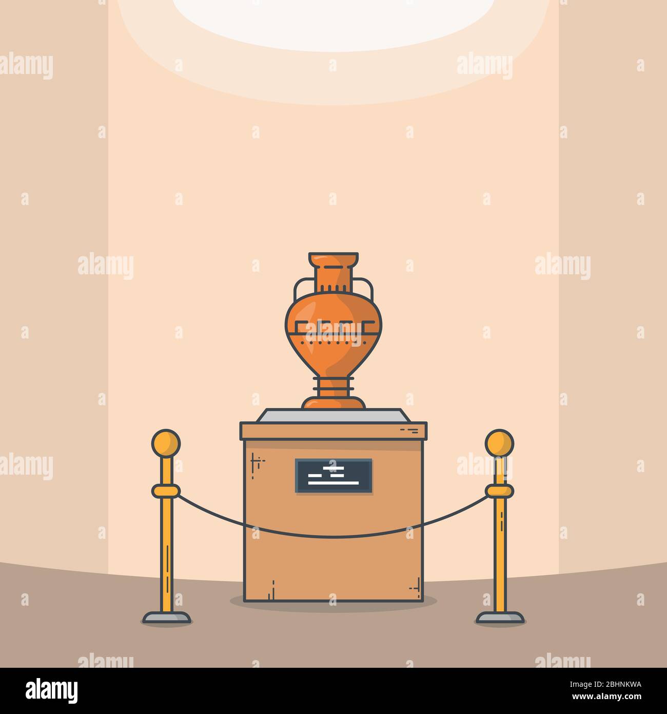 Antike Vase Linie Stil Vektor Stock Vektor