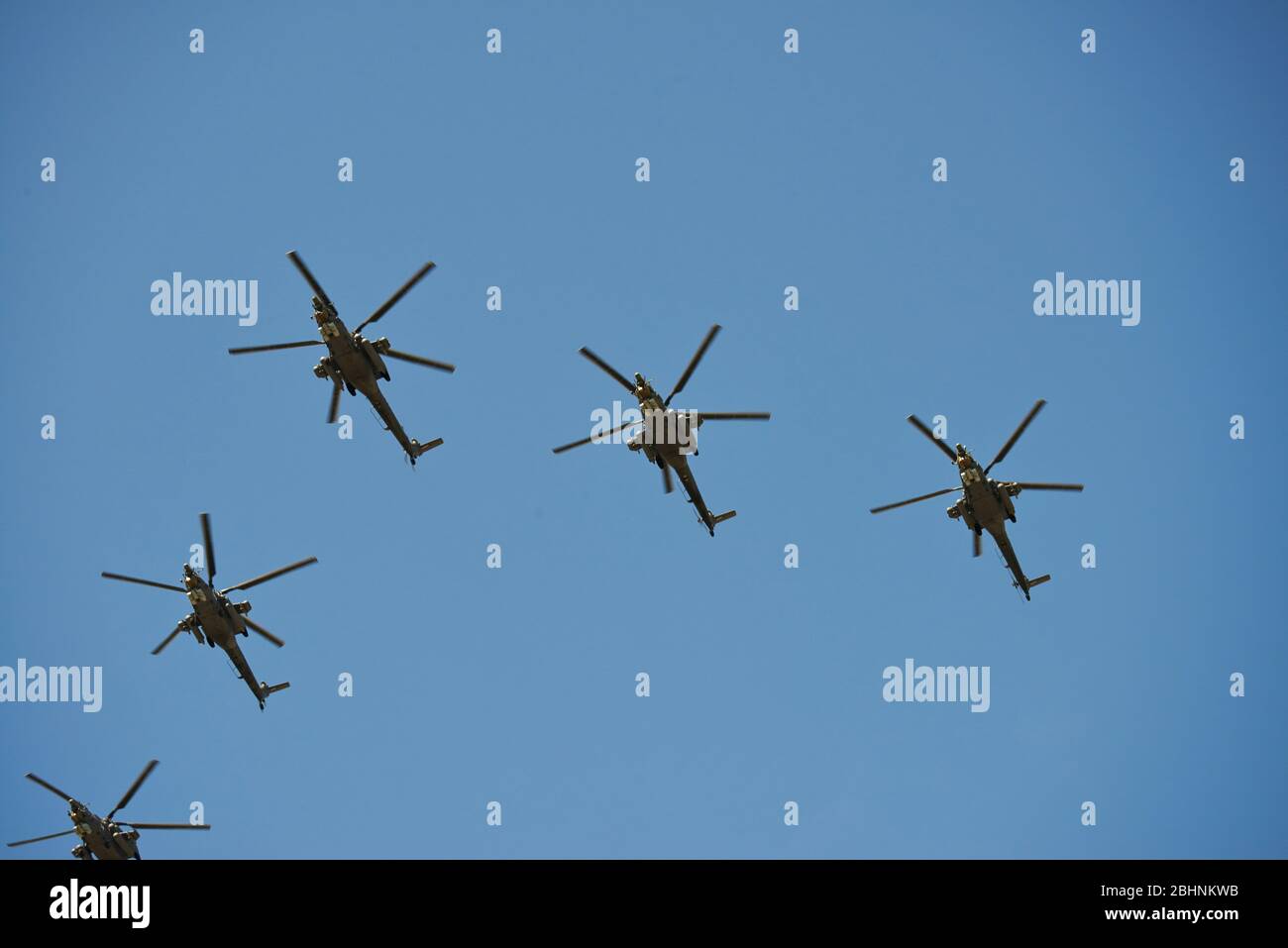 Militärluftfahrt Parade in Moskau Stockfoto