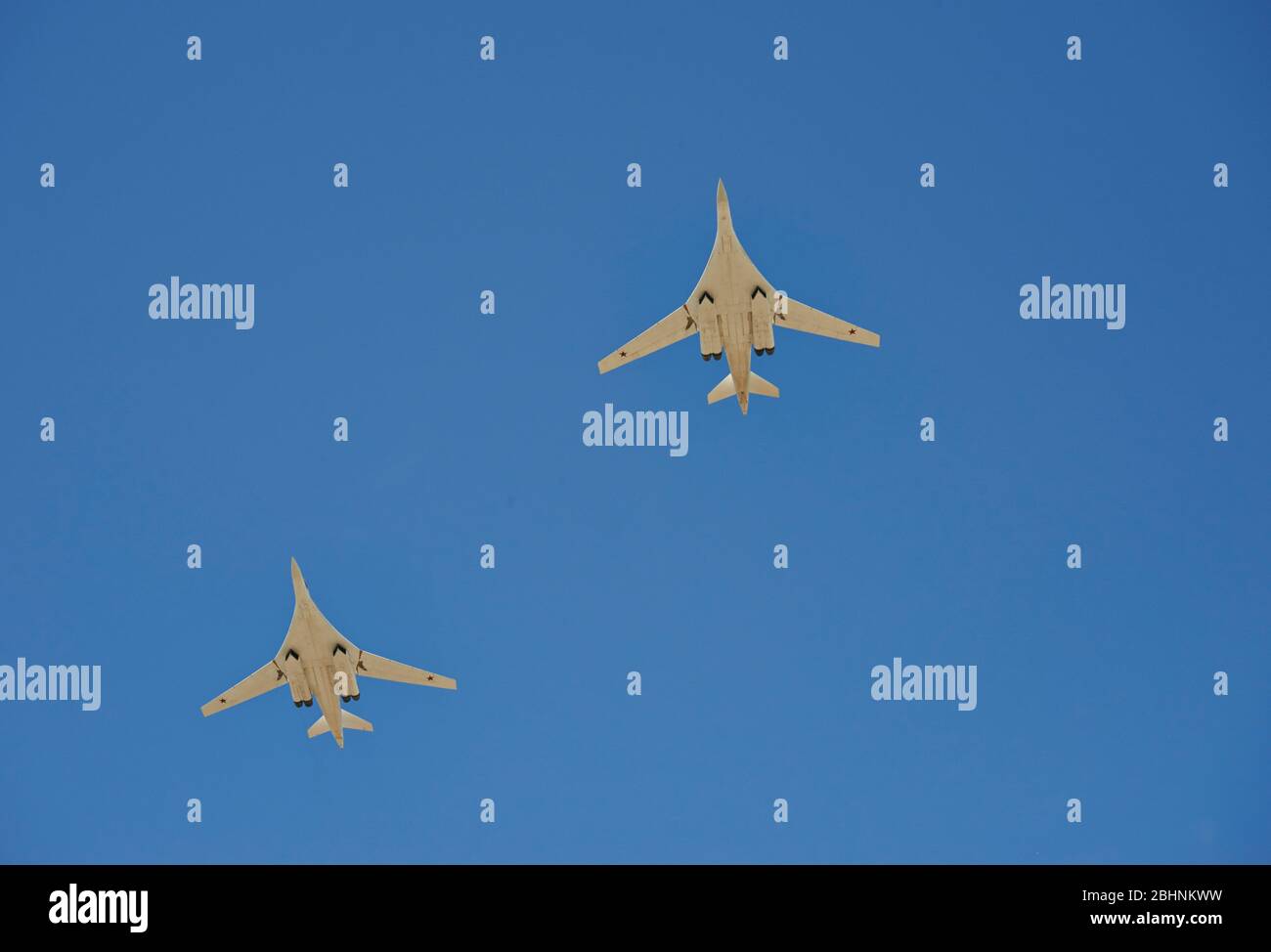 Militärluftfahrt Parade in Moskau Stockfoto