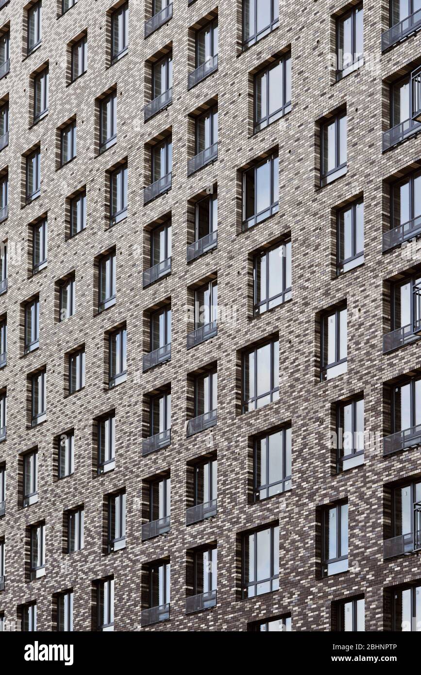 Wohnhaus in Moskau Stockfoto