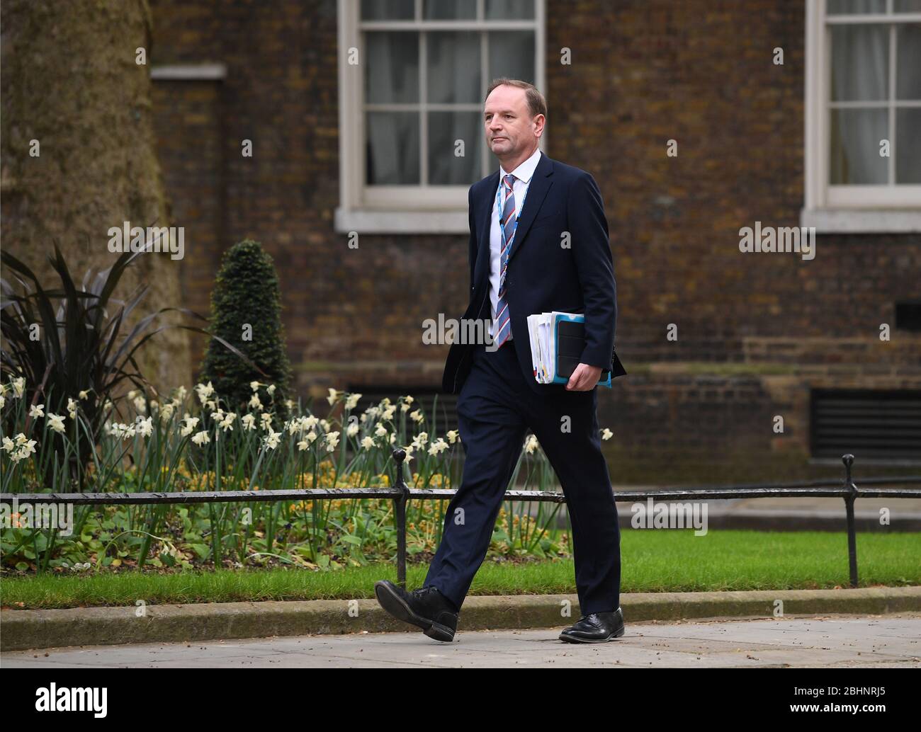 Sir Simon Stevens, Chief Executive des National Health Service in England kommt in Downing Street, London. Stockfoto