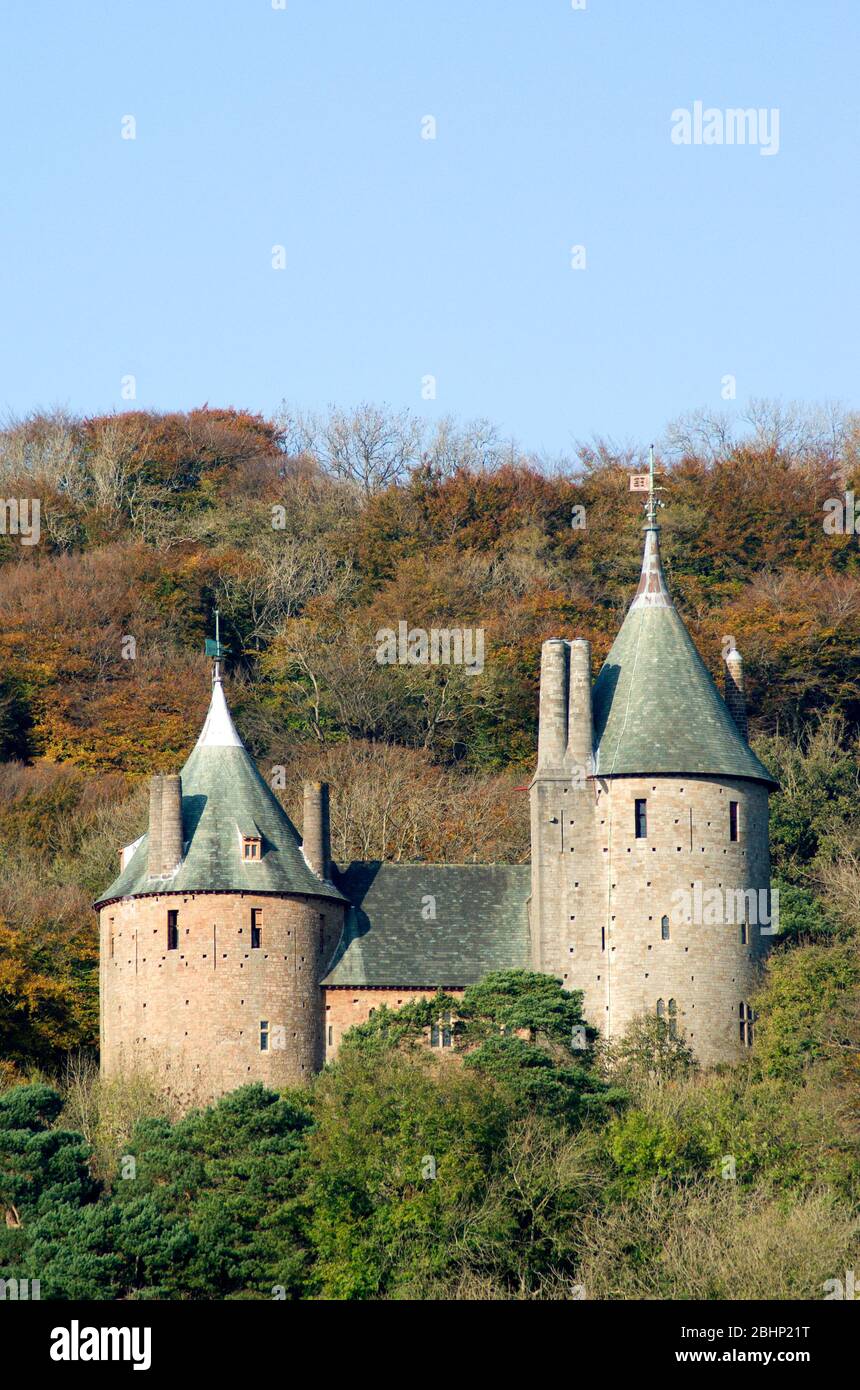 castell coch, entworfen vom viktorianischen Architekten william burges für den dritten marquess of Bute, tongwynlais, cardiff, South wales. Stockfoto