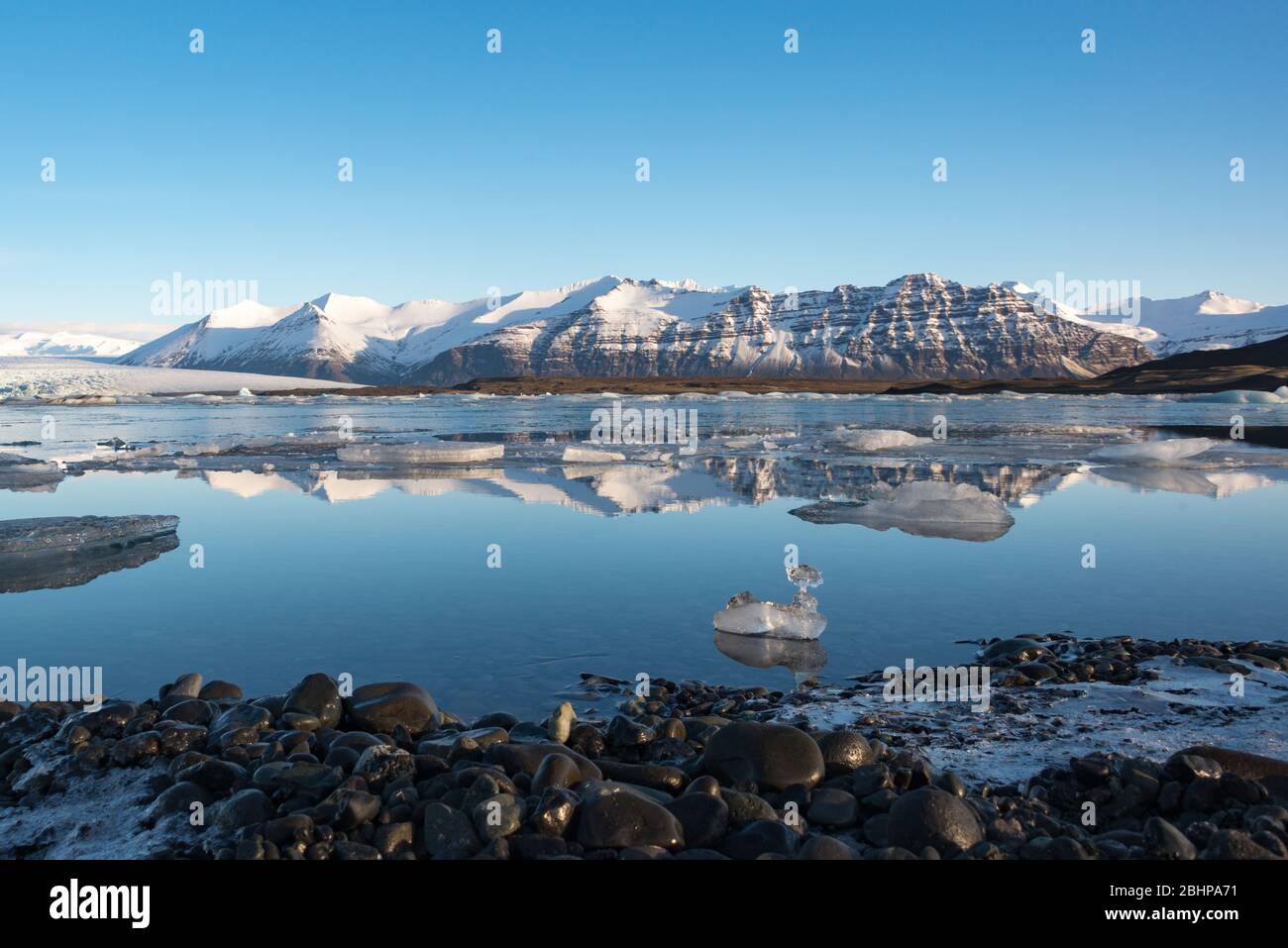 Jökulsárlón Gletschersee, Island Stockfoto