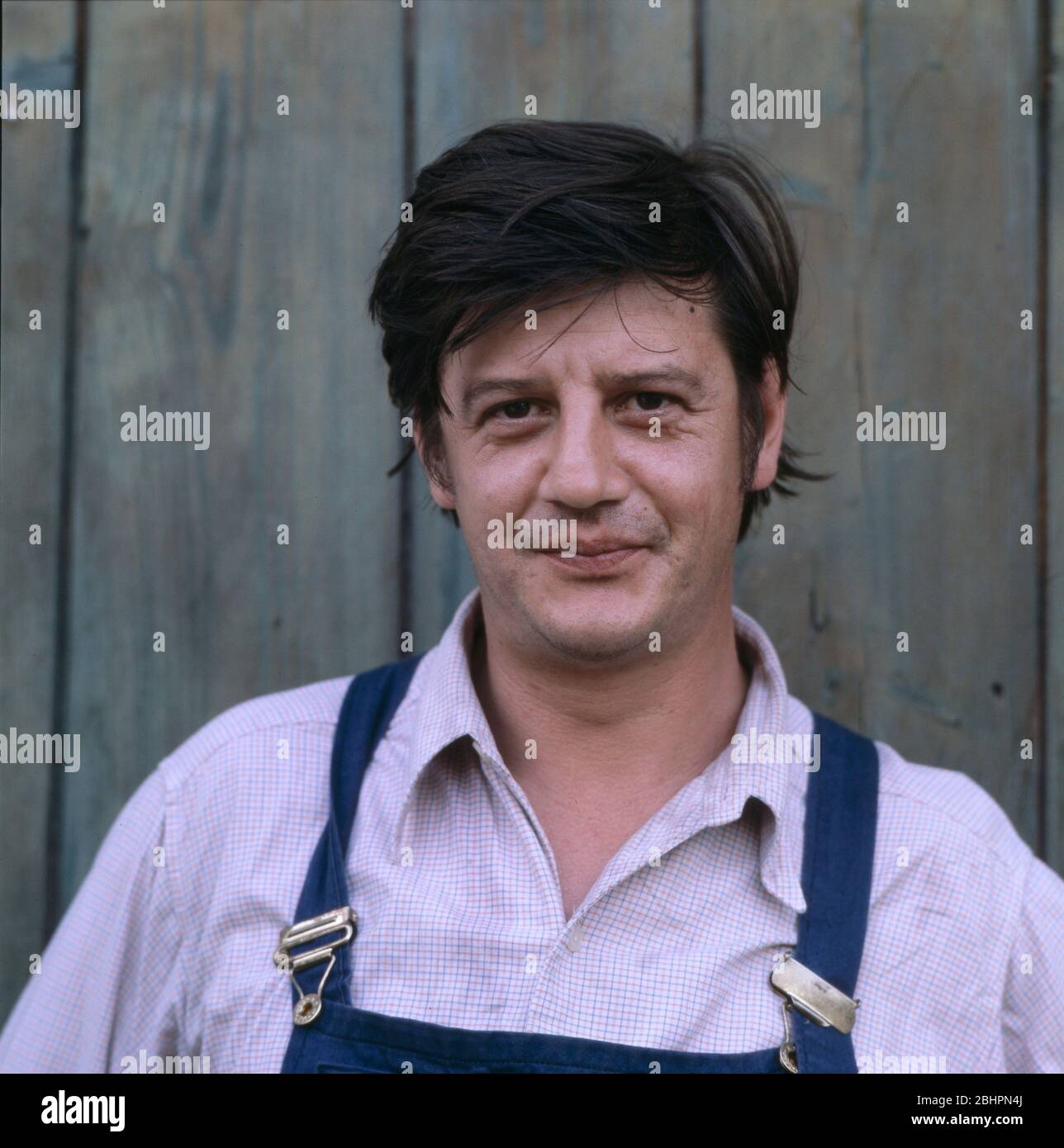 Hans Brenner als Bauer Preissinger in die Farbe des Himmels, Regie: Thomas Hartwig, 1979. Hans Brenner als Farmer Preissinger in die Farbe des Himmels, Regie: Thomas Hartwig, 1979. Stockfoto