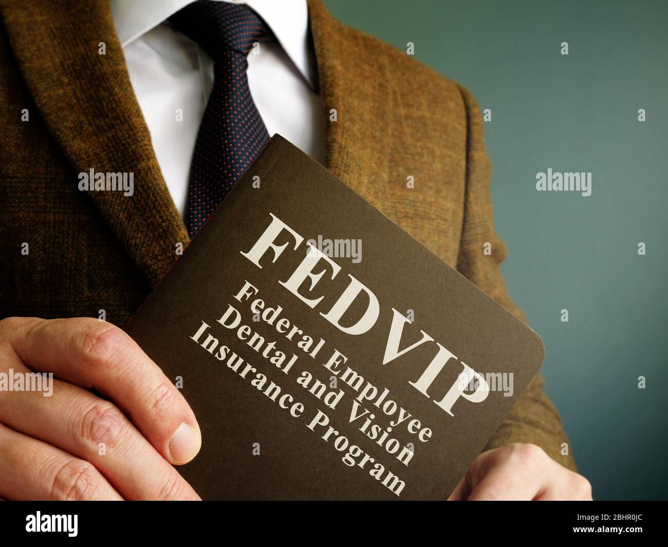 Buch über FEDVIP Federal Employee Dental and Vision Insurance Program. Stockfoto