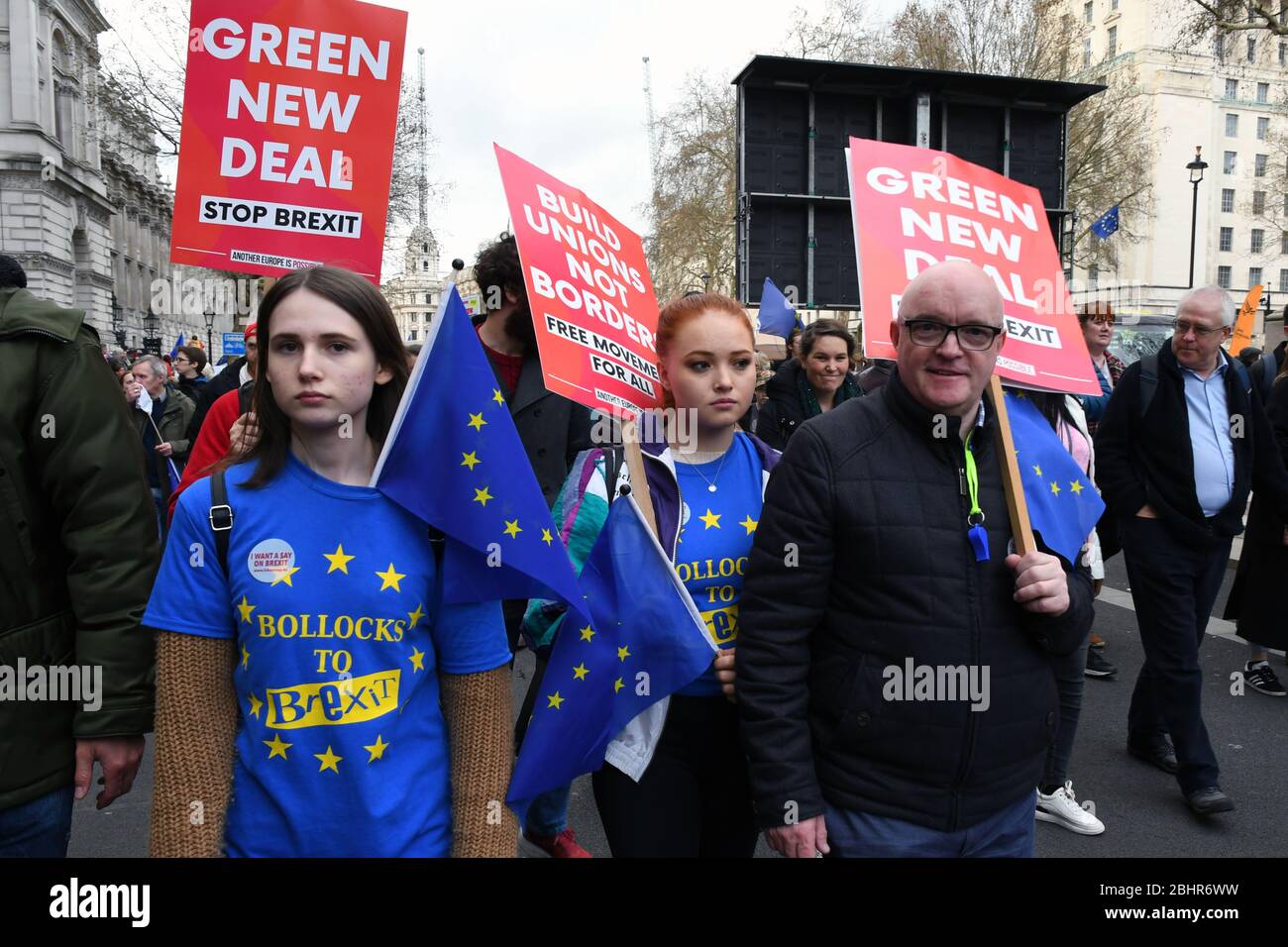 Legen Sie die Menschen Demonstration in London gegen Brexit und ein Appell für eine Völker Abstimmung über eine abschließende Einigung. London, UK, 23. März 2019 Stockfoto