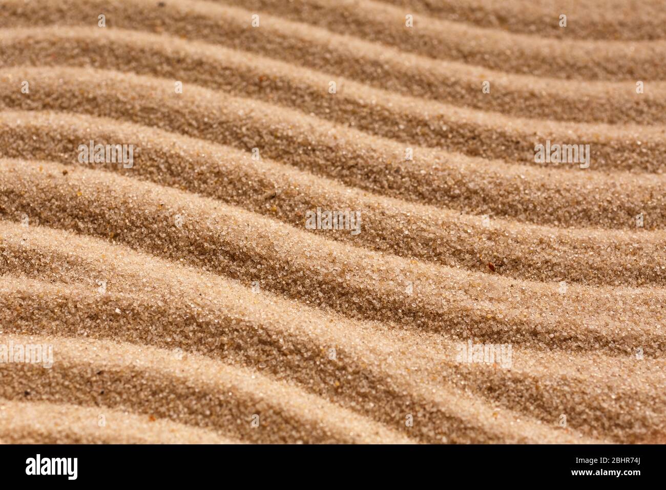 Abstrakte Textur. Sandwellen Hintergrund. Draufsicht Stockfoto