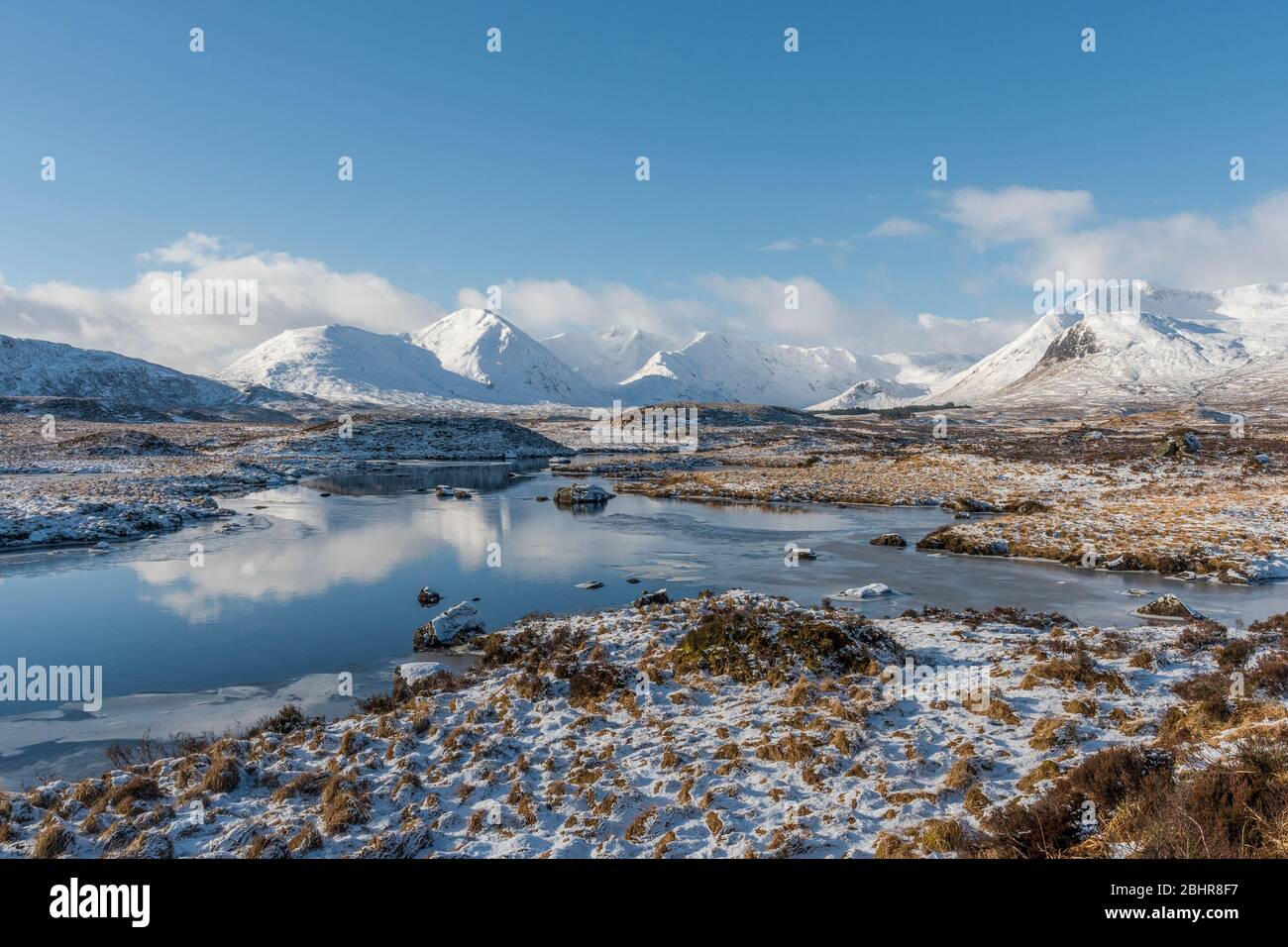 Black Mount, Rannoch Moor, Argyll, im Winter Stockfoto