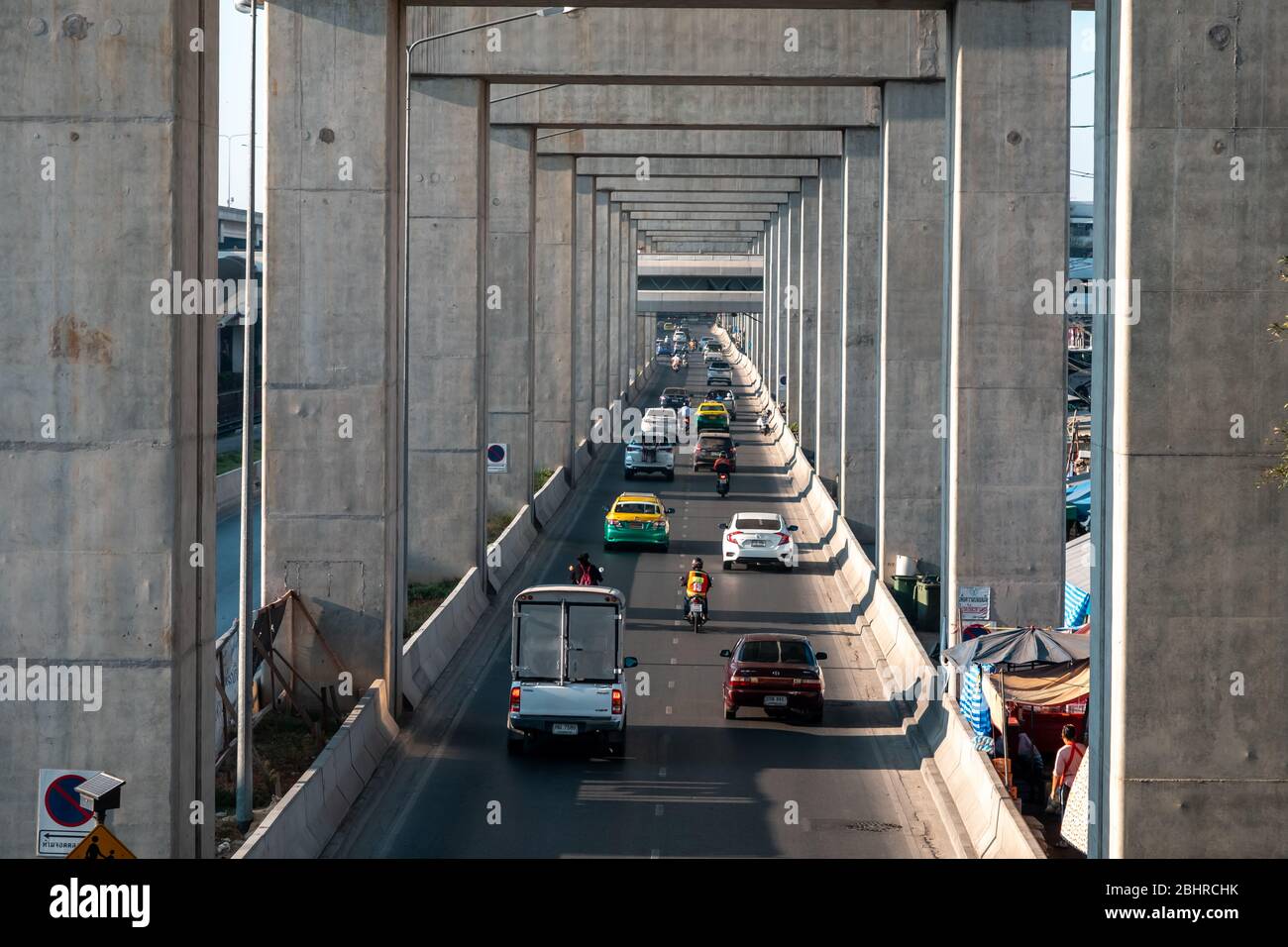 Bangkok Stau in der Nähe des Don Mueang International Airport Stockfoto