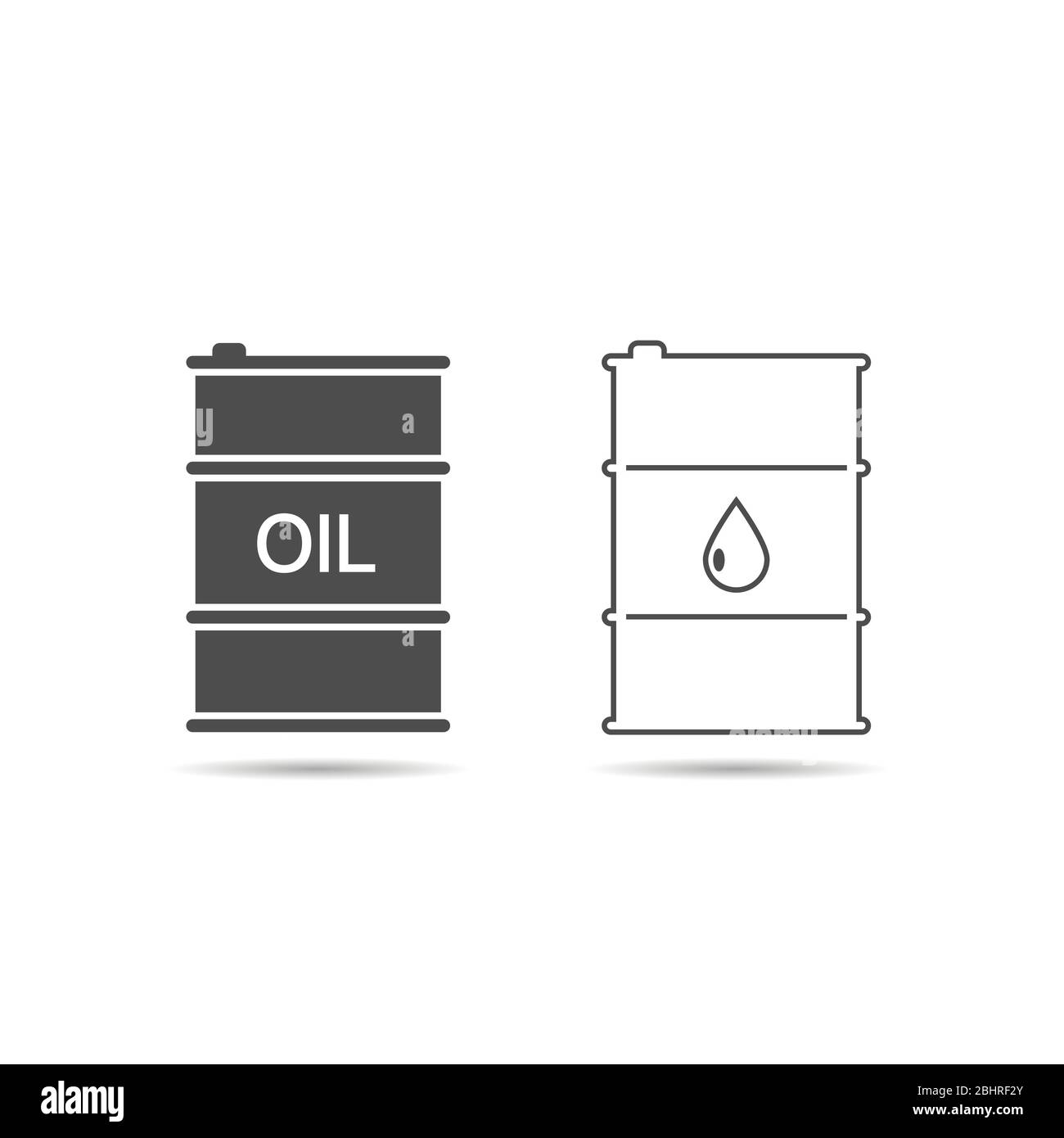 Symbole für Ölbehälter Stock Vektor