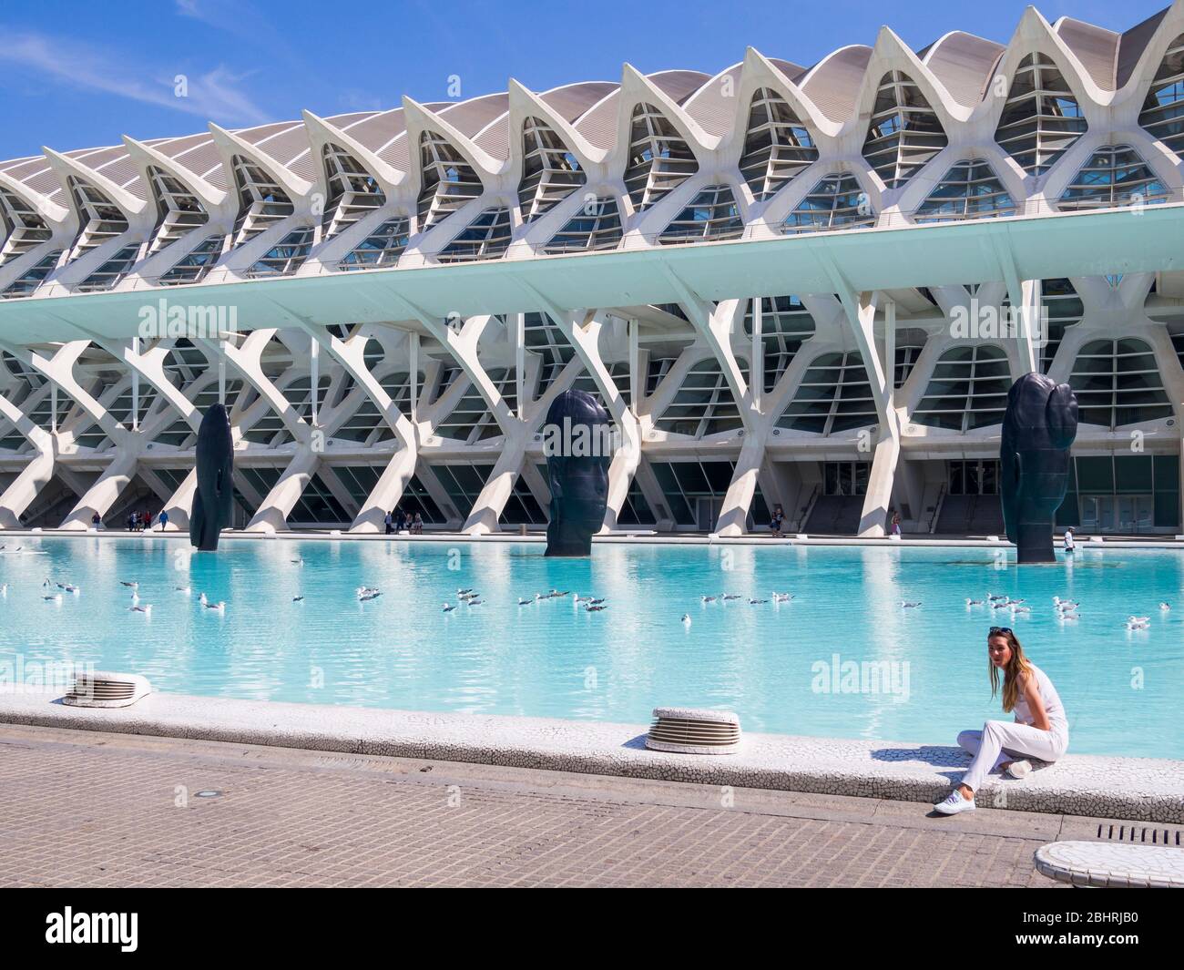 Museo de las Ciencias Príncipe Felipe (Ciudad de las Artes y las Ciencias). Valencia. Comunidad Valenciana. España Stockfoto