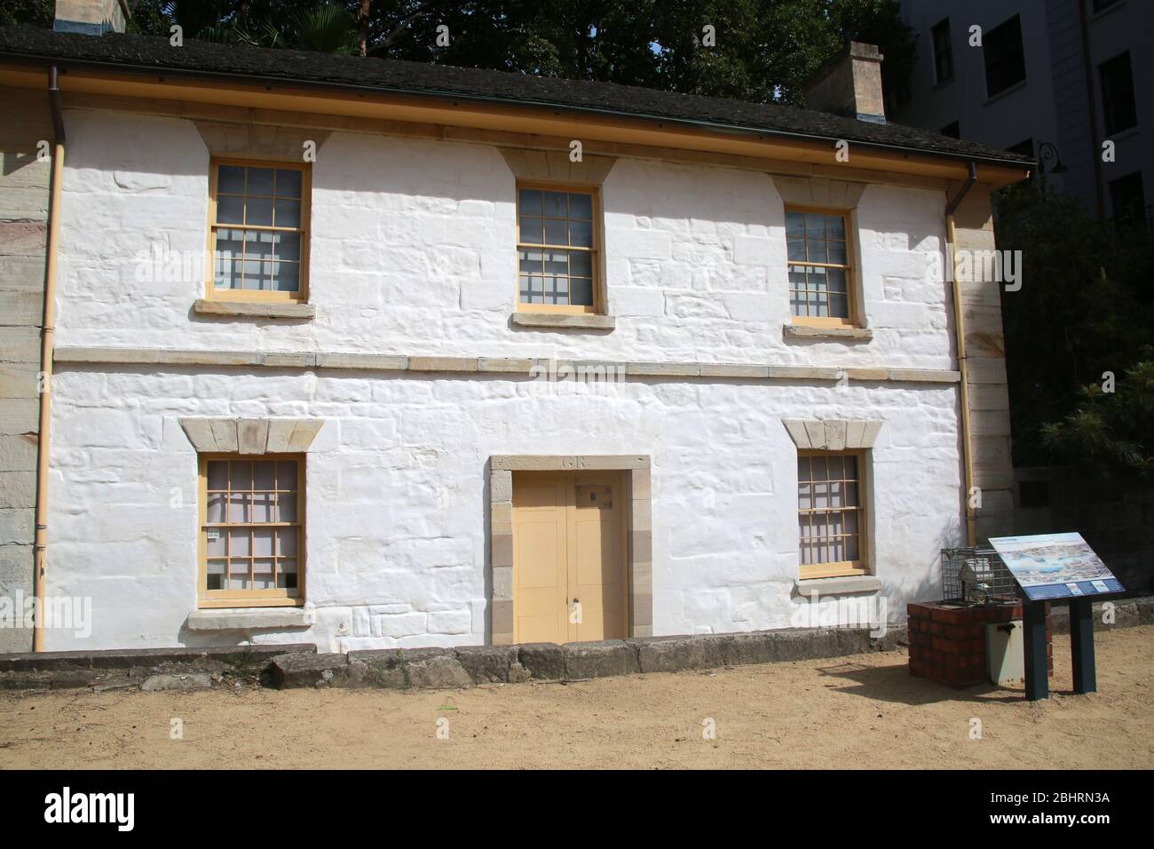 Ältestes Gebäude in Sydney, Cadman's Cottage, NSW, Australien Stockfoto