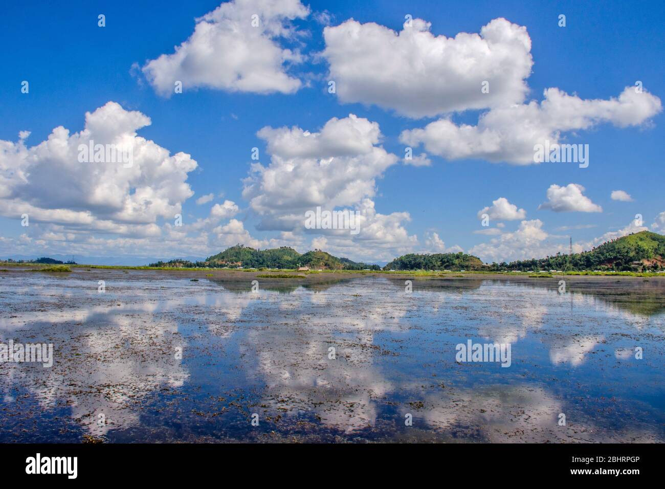 Natur und Landschaft am See loktak Stockfoto