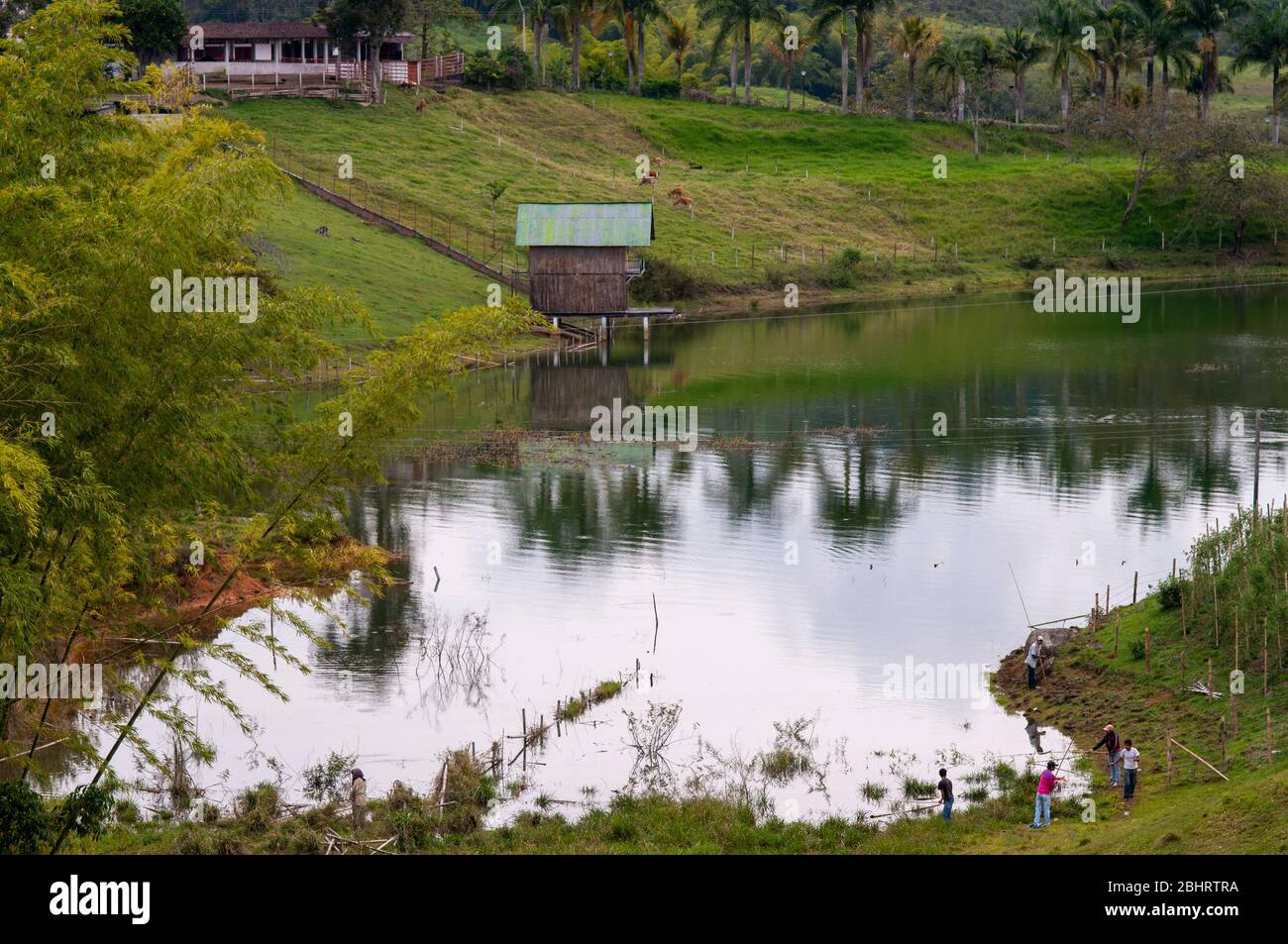 Calima See in Darien im Cauca Tal, Kolumbien, Südamerika. Calima ist der größte künstliche See in Kolumbien mit einer Fläche von 70 km2. Es ist l Stockfoto
