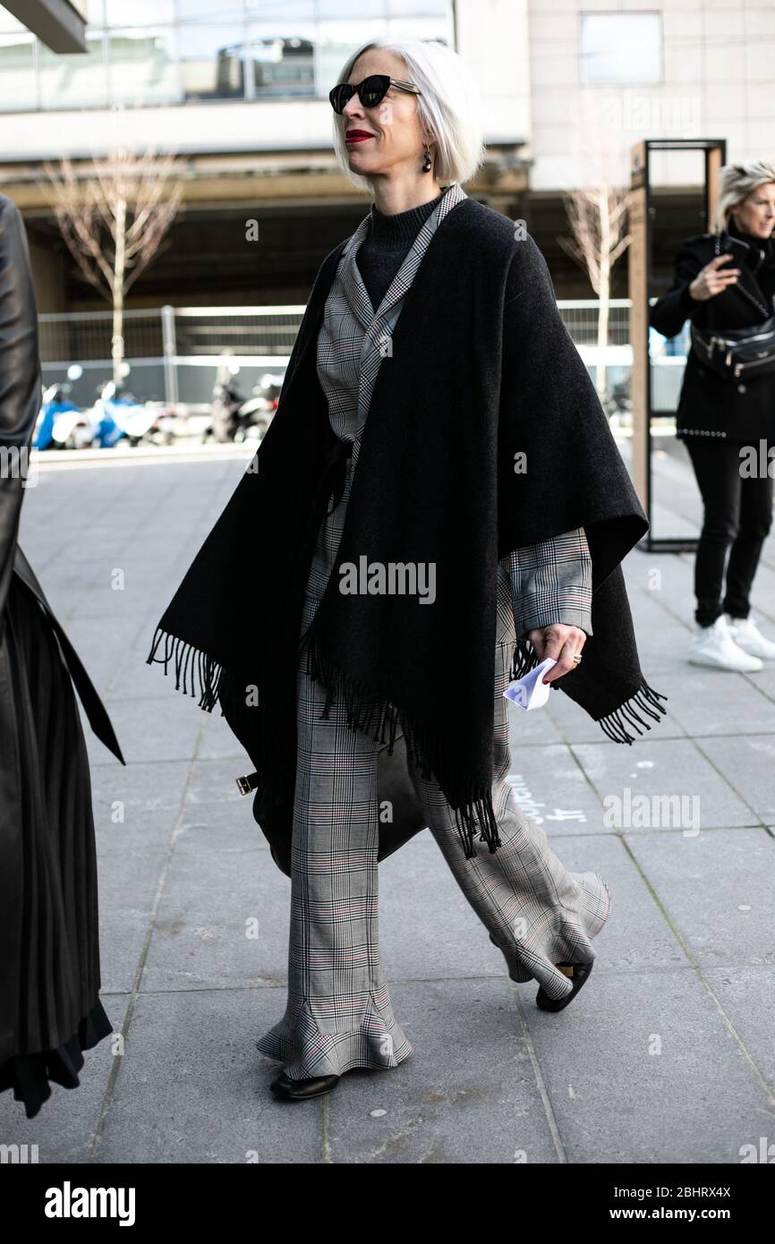 Linda Fargo besucht die Coperni Show während der Paris Fashion Week Feb 25,2020- Foto: Runway Manhattan/Valentina Ranieri ***nur zur redaktionellen Verwendung*** Stockfoto