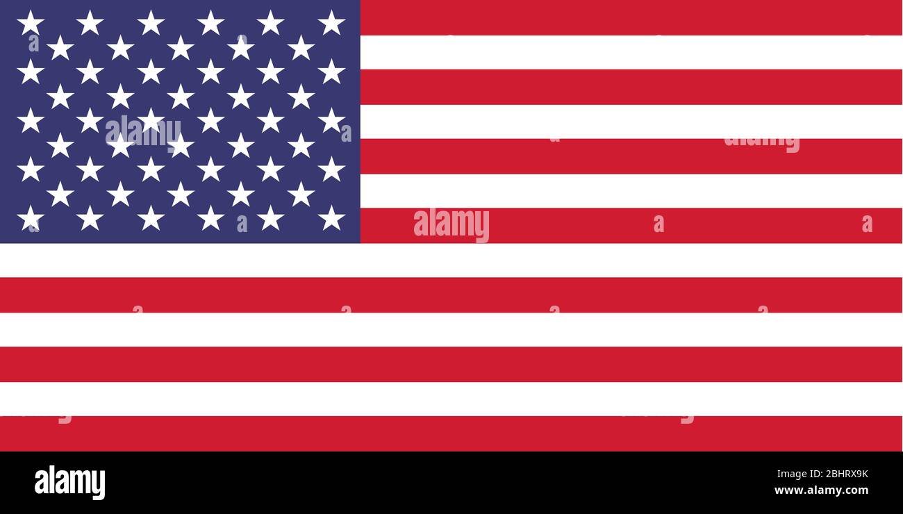 Vektor-Bild der amerikanischen Flagge Stock Vektor