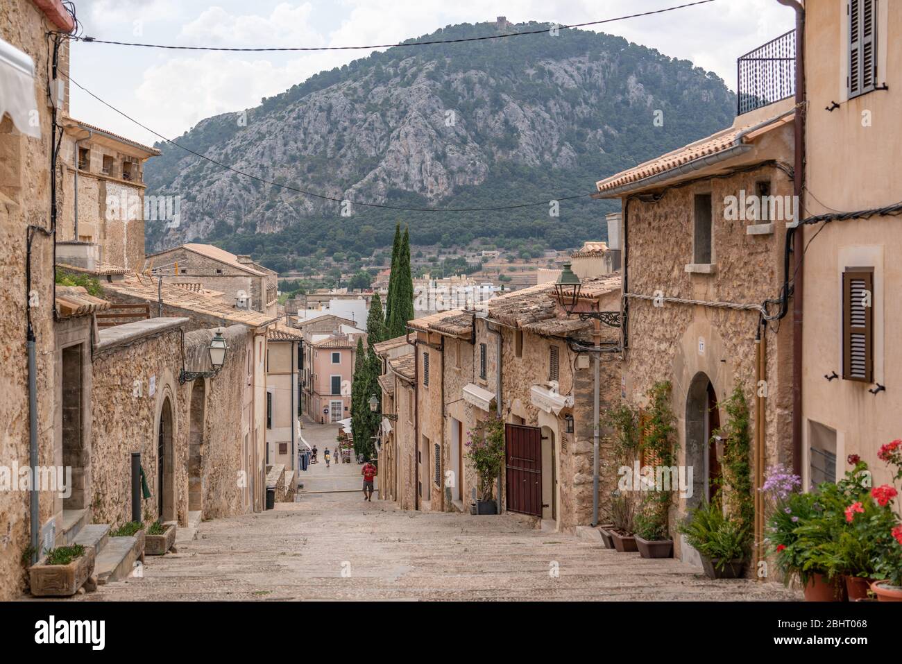 Die 365 Calvari-Stufen in Pollenca, Spanien Stockfoto