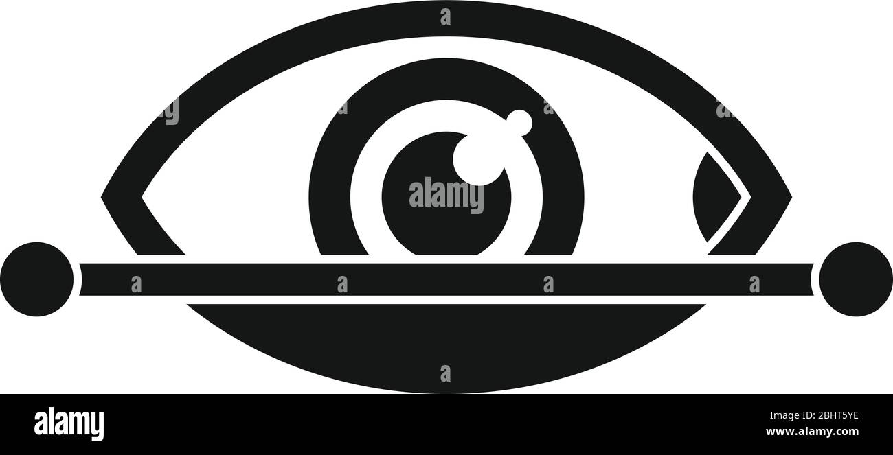 Authentifizierungssymbol für Eye Scanning. Einfache Illustration der Augen-Scan-Authentifizierung Vektor-Symbol für Web-Design isoliert auf weißem Hintergrund Stock Vektor