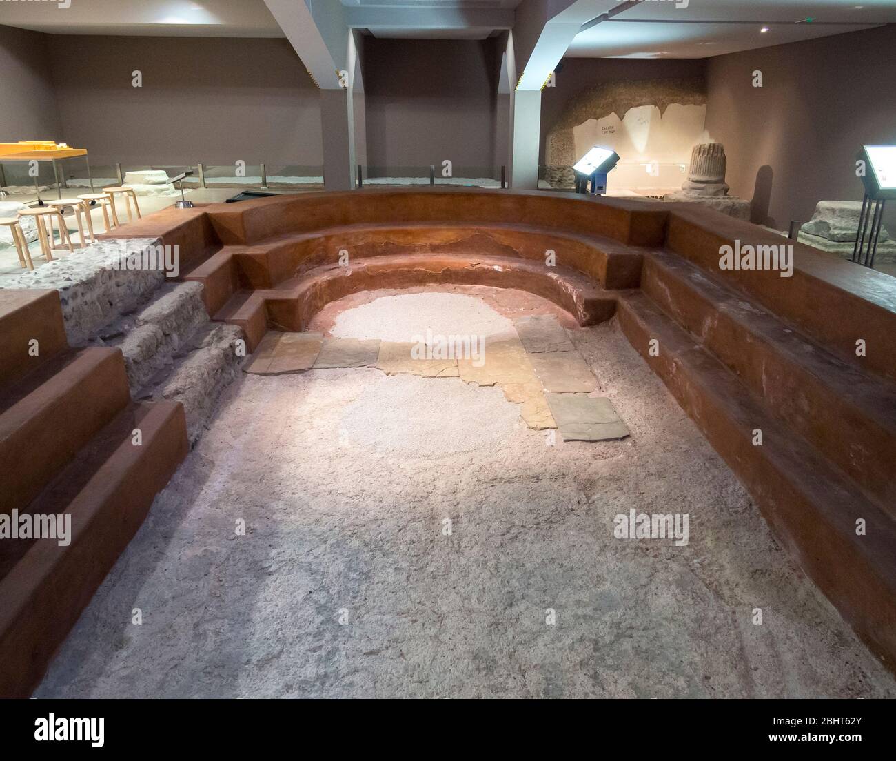 Museo de las termas públicas de Caesaraugusta. Zaragoza. Aragón. España Stockfoto