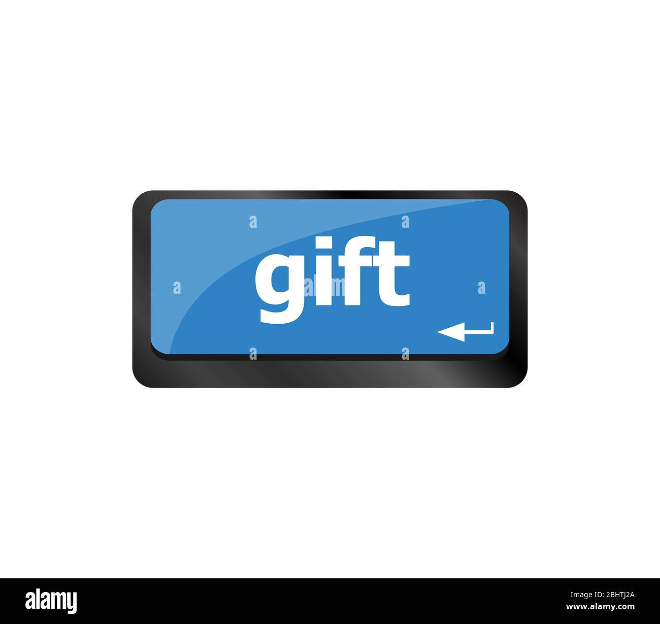 Geschenkwort auf Computer-Tastatur Tasten-Taste Stockfoto