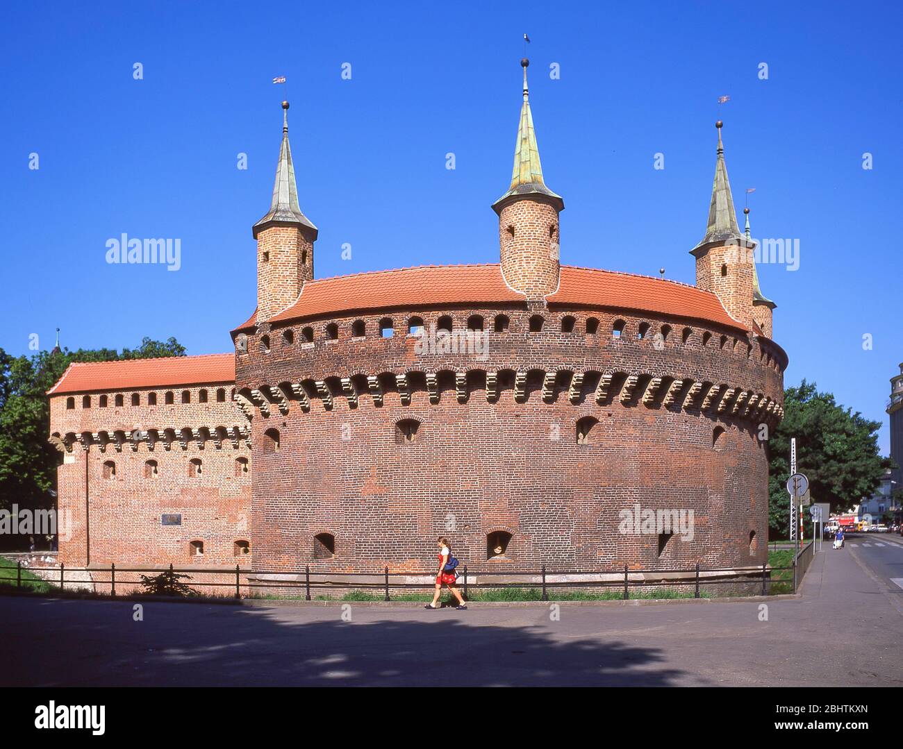 Krakauer Barbican, Altstadt, Krakau (Krakau), Republik Polen Stockfoto