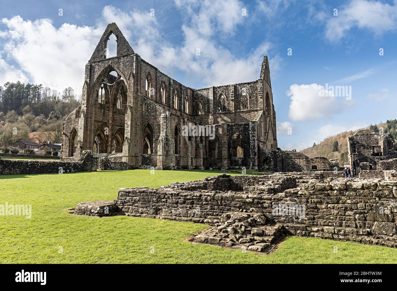Tintern Abbey, Wales, UK Stockfoto