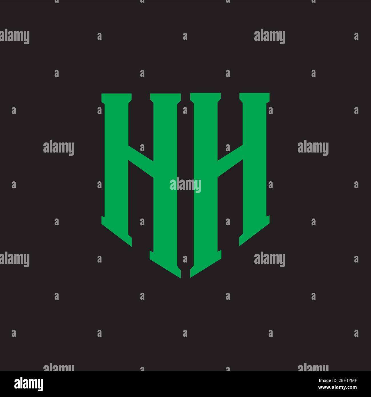 Anfangsbuchstabe hh Logo oder h Logo Vektor Design Vorlage Stock Vektor