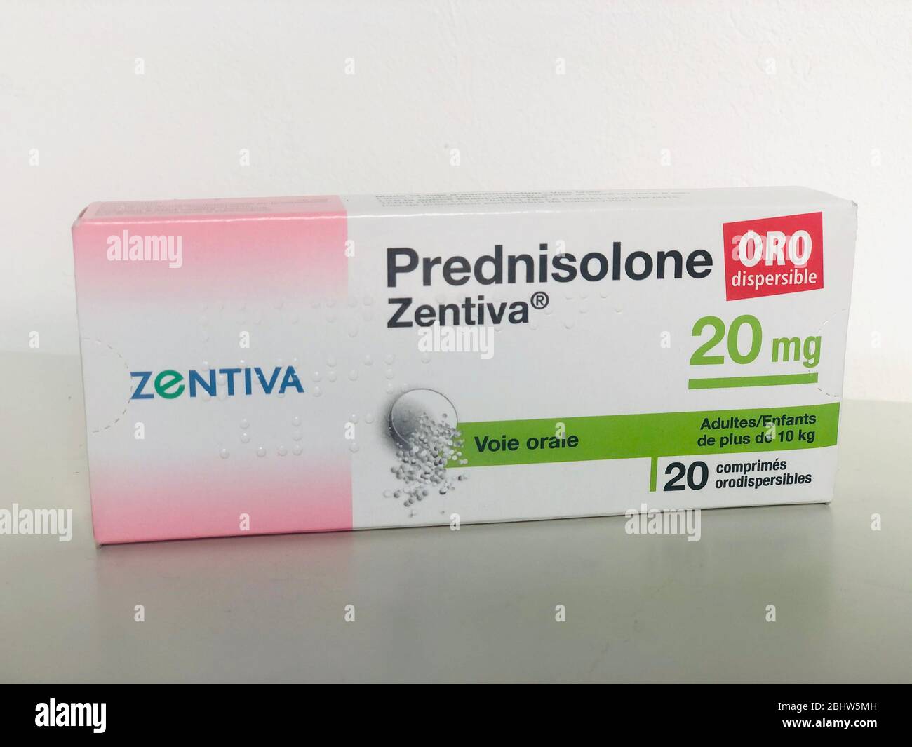 Prednisolon Tabletten. Stockfoto