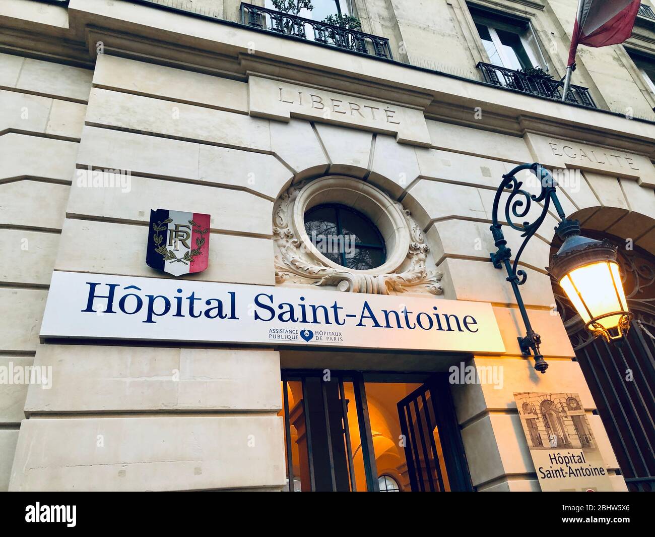 Krankenhaus Saint-antoine in paris, frankreich Stockfoto