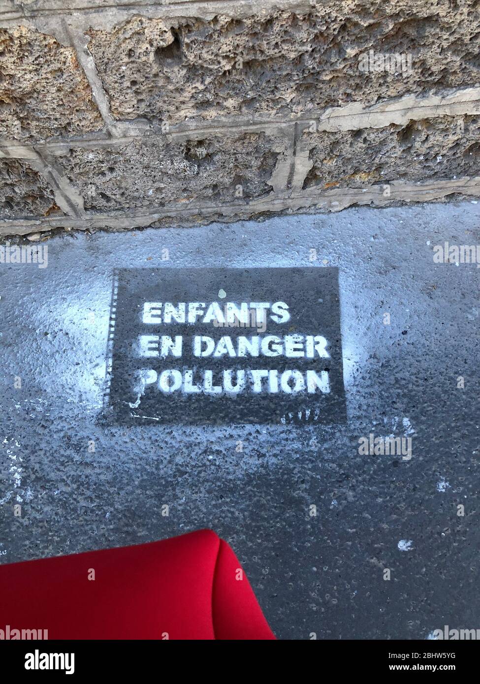 Gefahr Verschmutzung Stockfoto