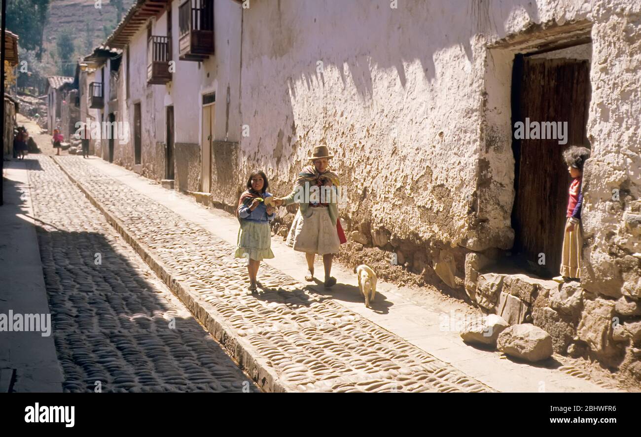 Straßenszene Cusco, Peru Stockfoto