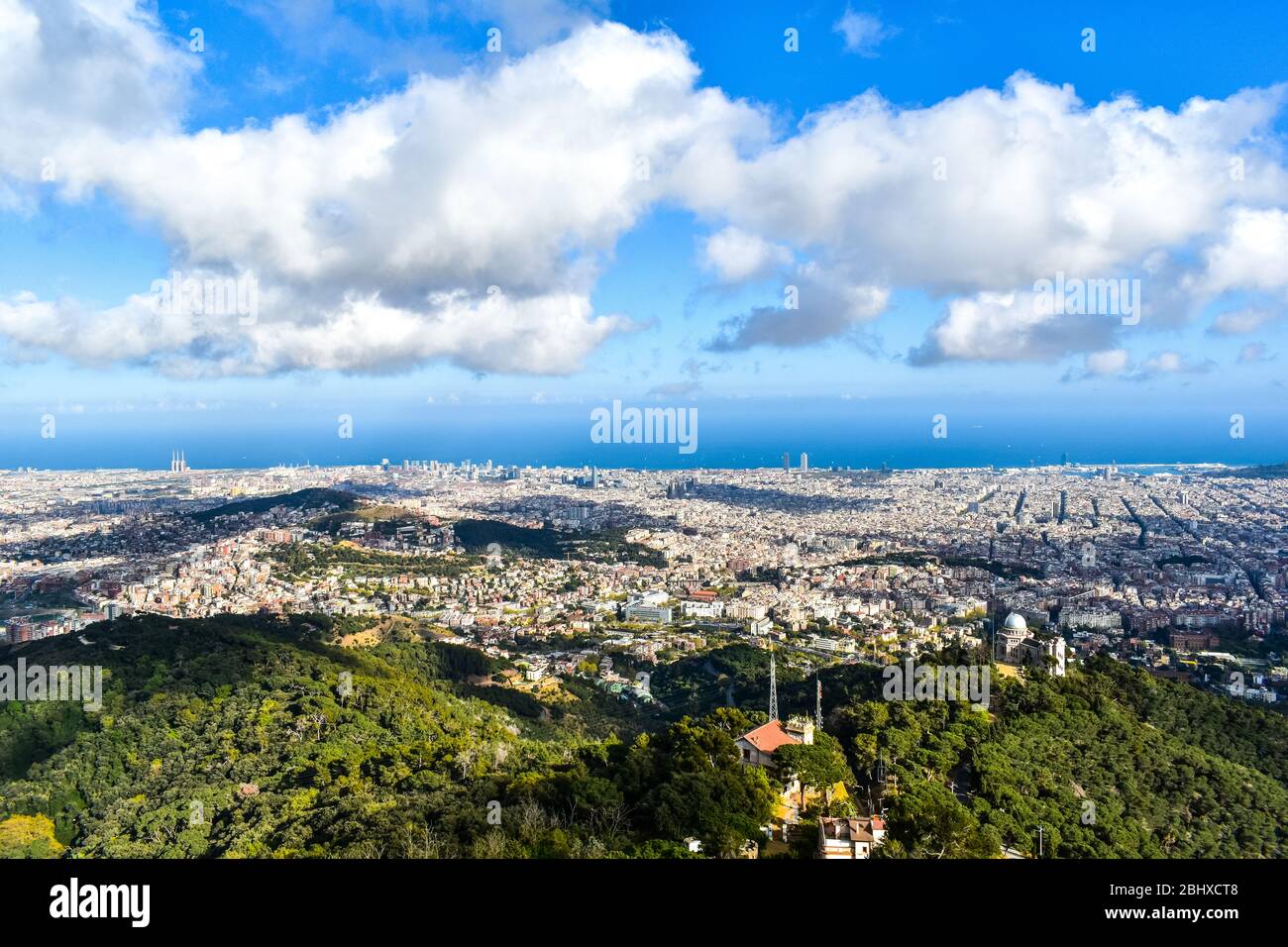 Blick vom Tibidabo Stockfoto