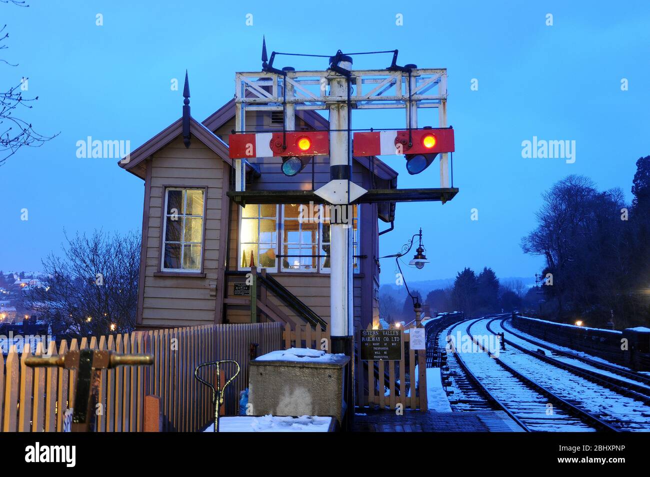 Bewdley North Signalbox. Stockfoto