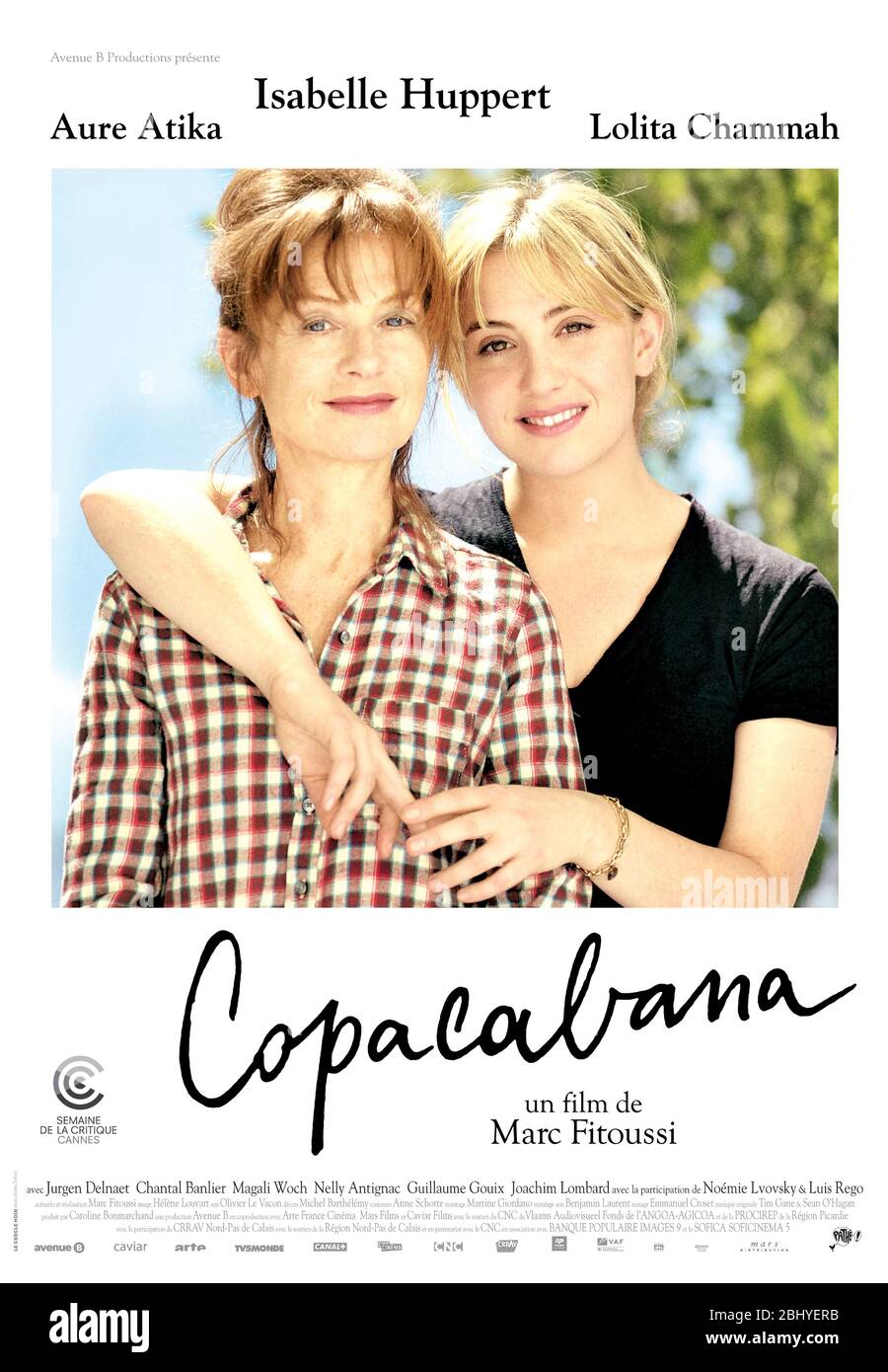 Copacabana Jahr: 2010 Frankreich Regie: Marc Fitoussi Isabelle Huppert, Lolita Chammah Französisches Plakat Stockfoto