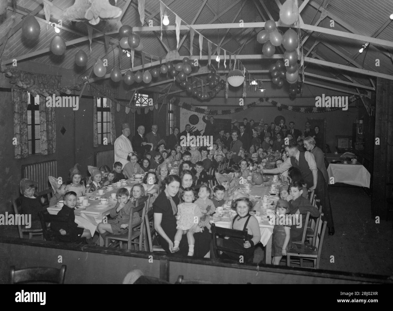 Sidcup Constitutional Club ' s Kinder ' s Partei . - 1938 Stockfoto