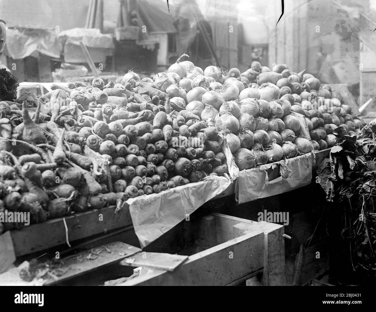 Vegetable Stand für Cassell's. - Mai 1917 Stockfoto