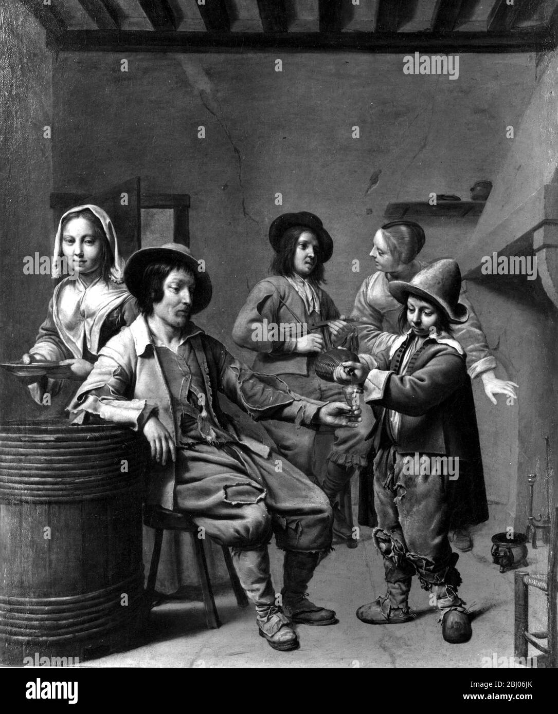 Matthieu le Nain c 1607-1677 - Hinerant Musiker Stockfoto