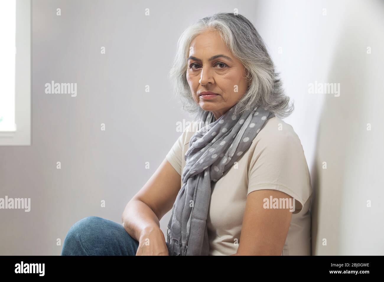 Porträt einer Großmutter. (Senior) Stockfoto