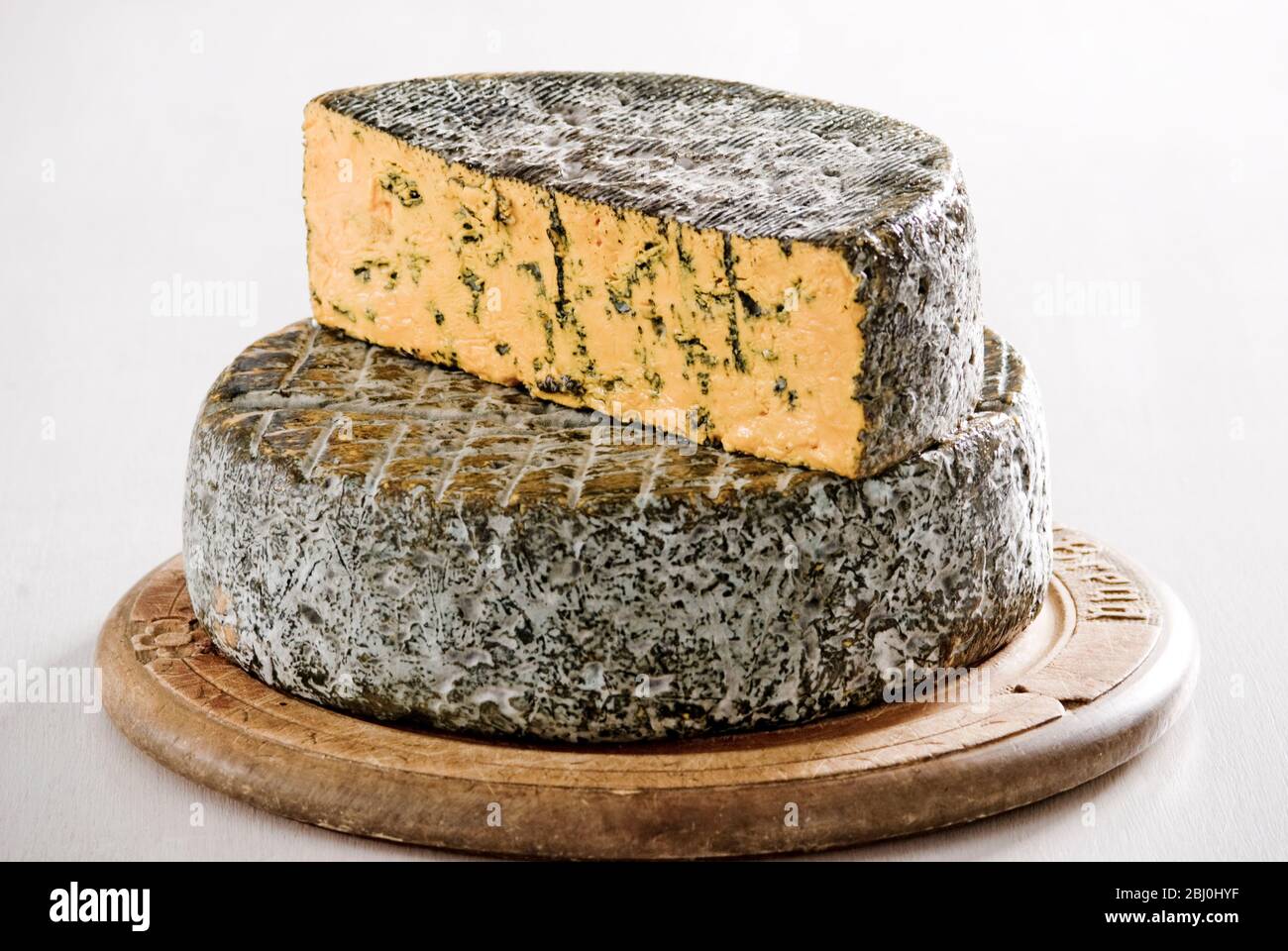 Blacksticks Blue Cheese aus Lancashire UK - Stockfoto