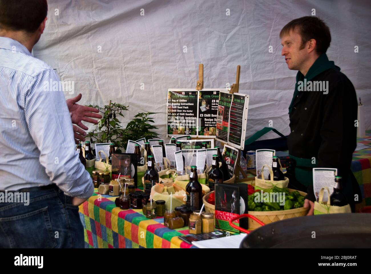 Pepper Stall, Whitecross Street Market, London EC1 - Stockfoto