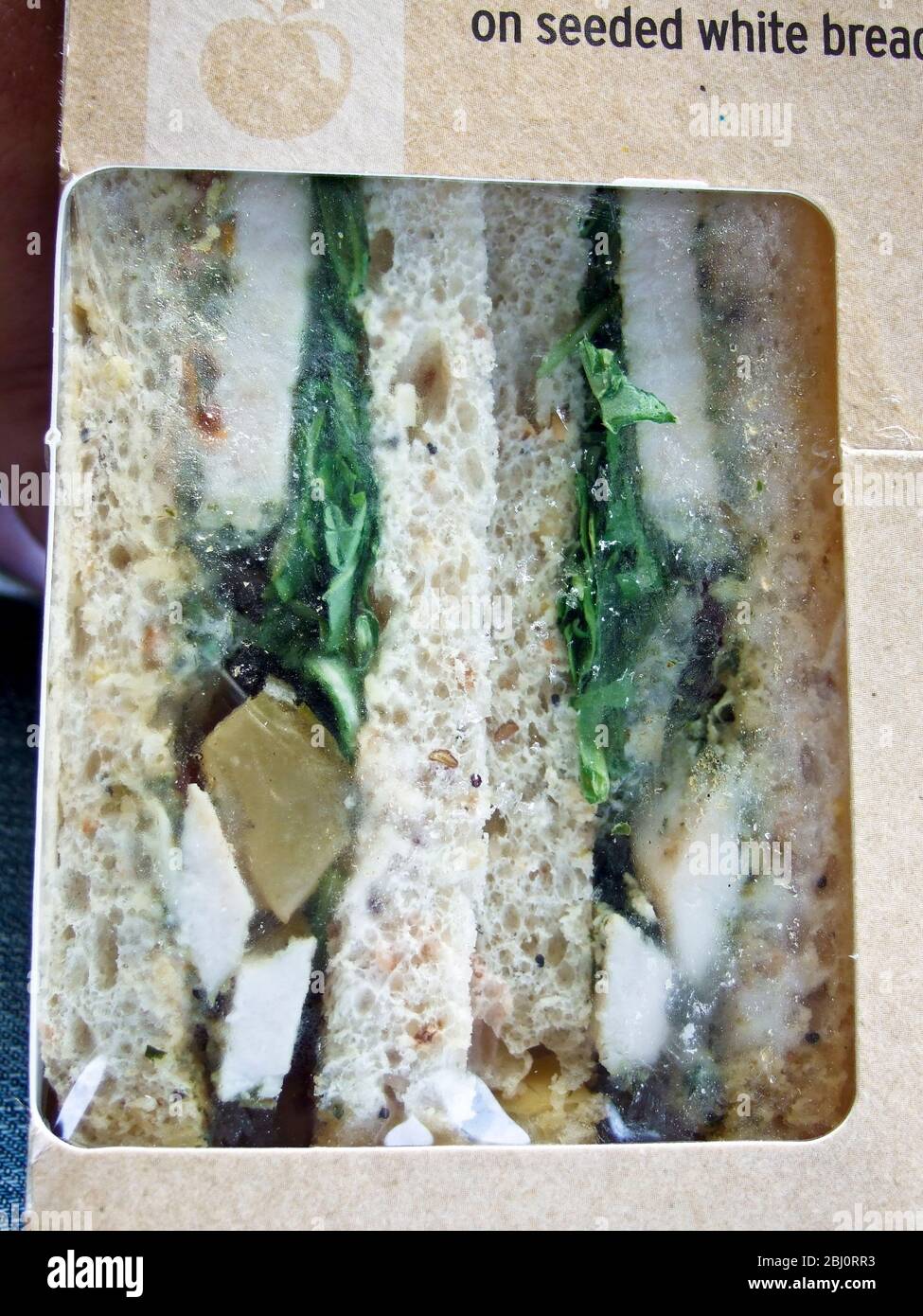 Paket von Sandwiches in Sainsbury's gekauft - Stockfoto