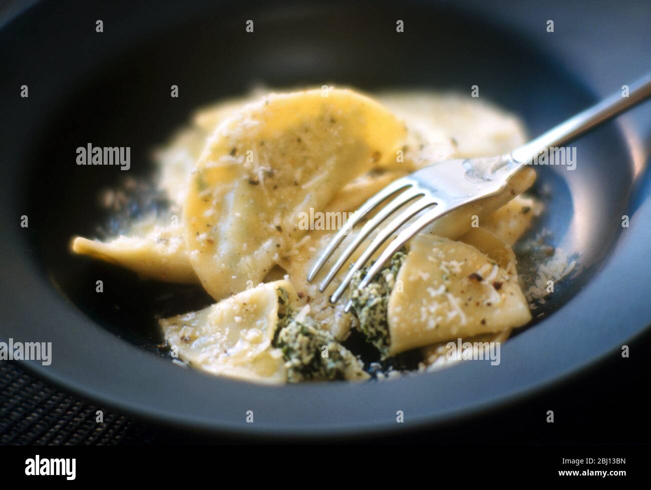 Pasta mit Parmesan - Stockfoto